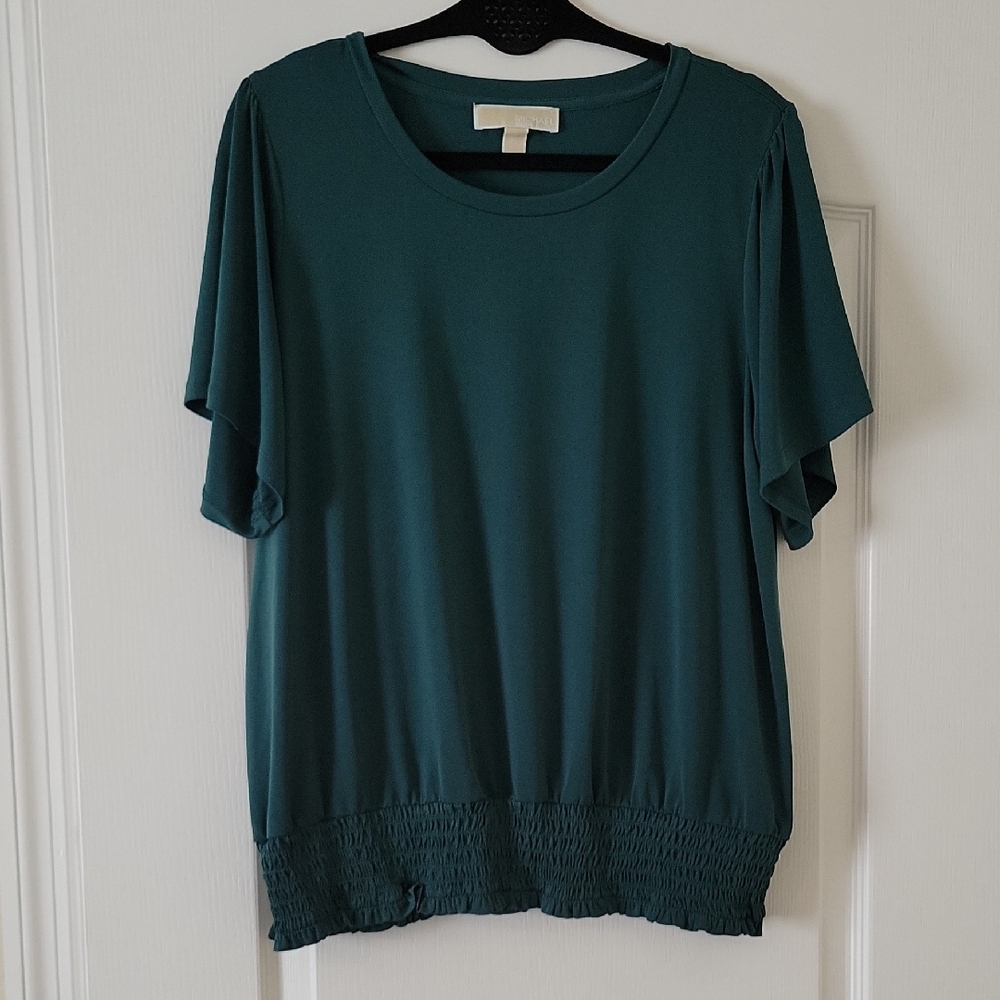 Michael Kors Teal Short Sleeve Top